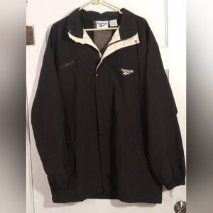 vintage nylon Reebok track jacket black L large mens womens unisex